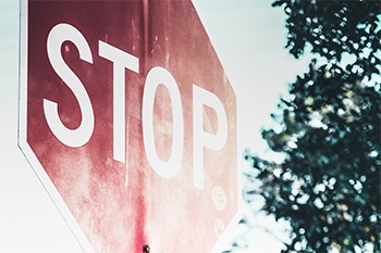 Stop-Zeichen - Nicht zu sprechen