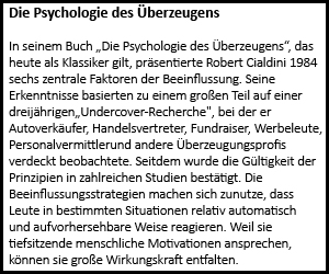 Die Psychologie des Überzeugens