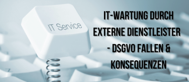 IT-Wartung durch externe Dienstleister 